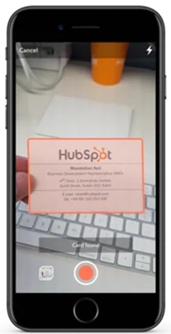 HubSpot Business Card Scanner