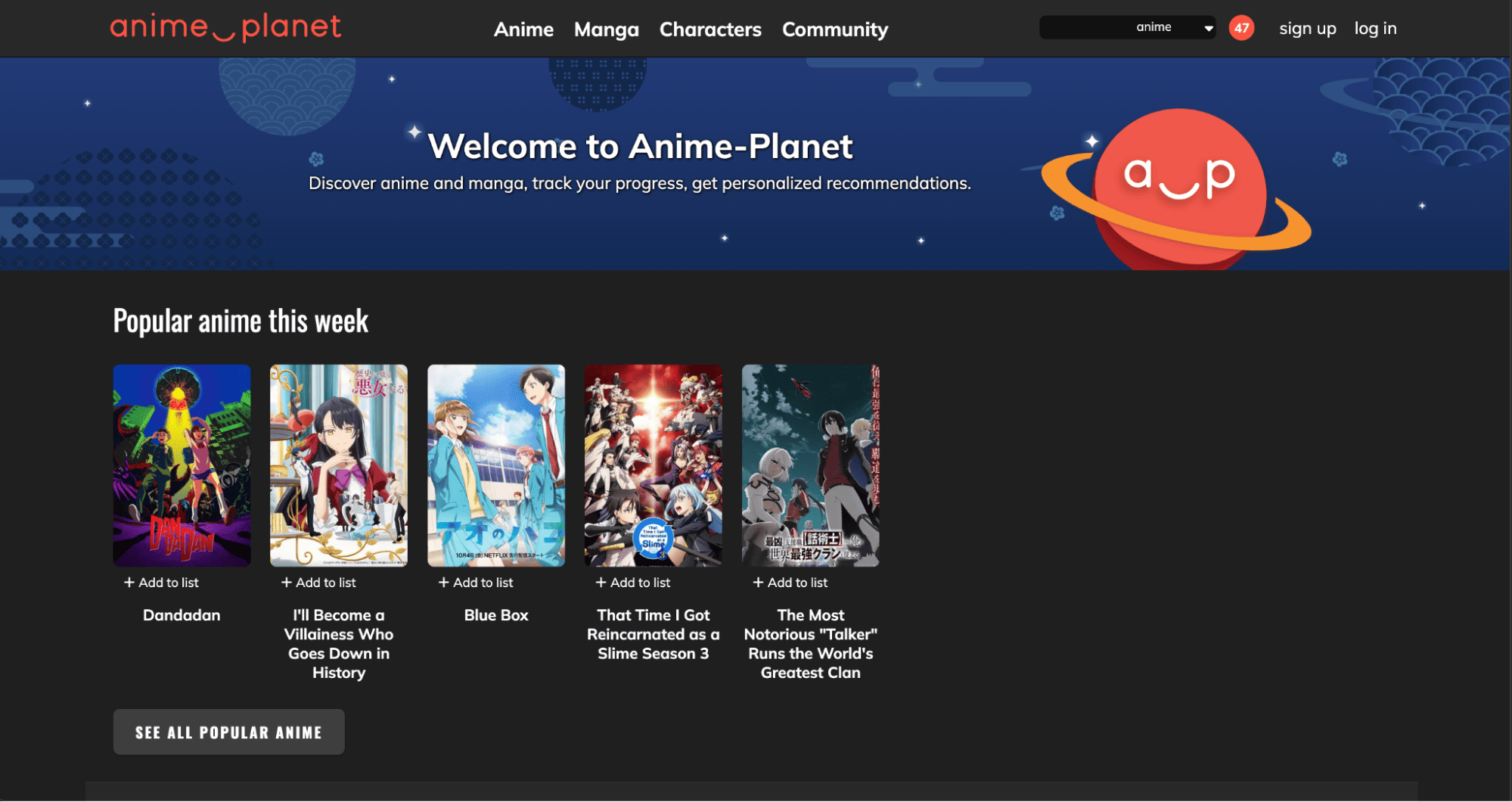 anime planet