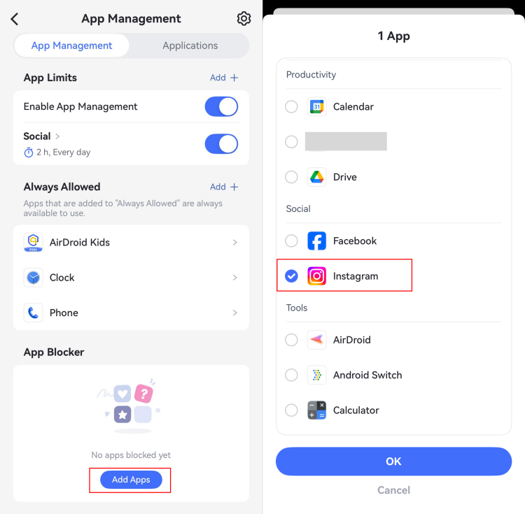 App para Bloquear en Instagram