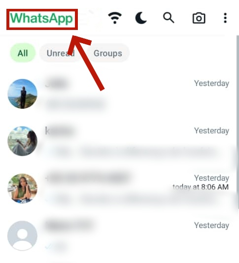  WhatsApp anklicken