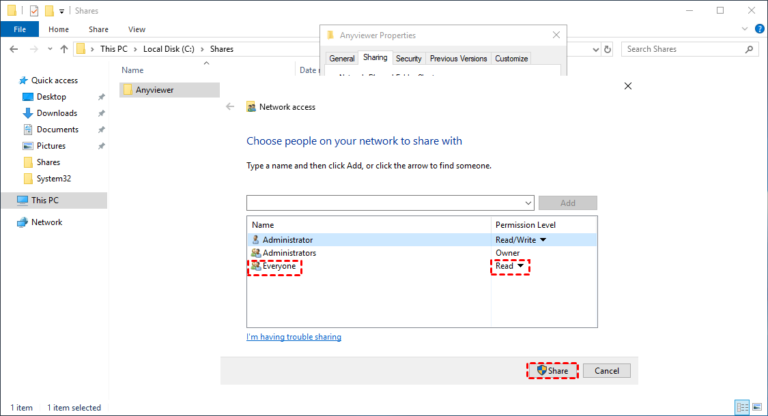 create a distribution point