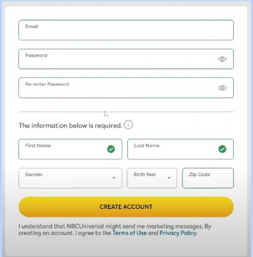 create account