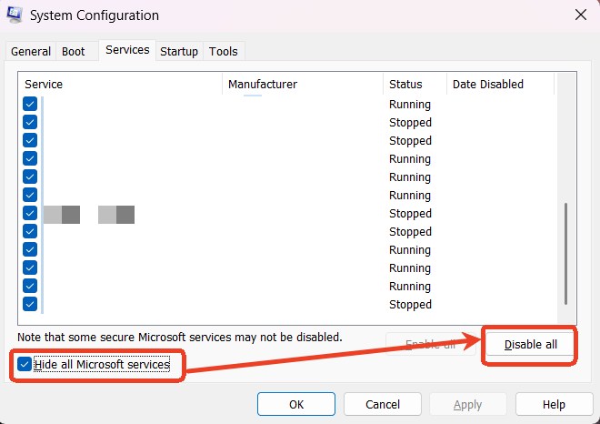 disable service 2