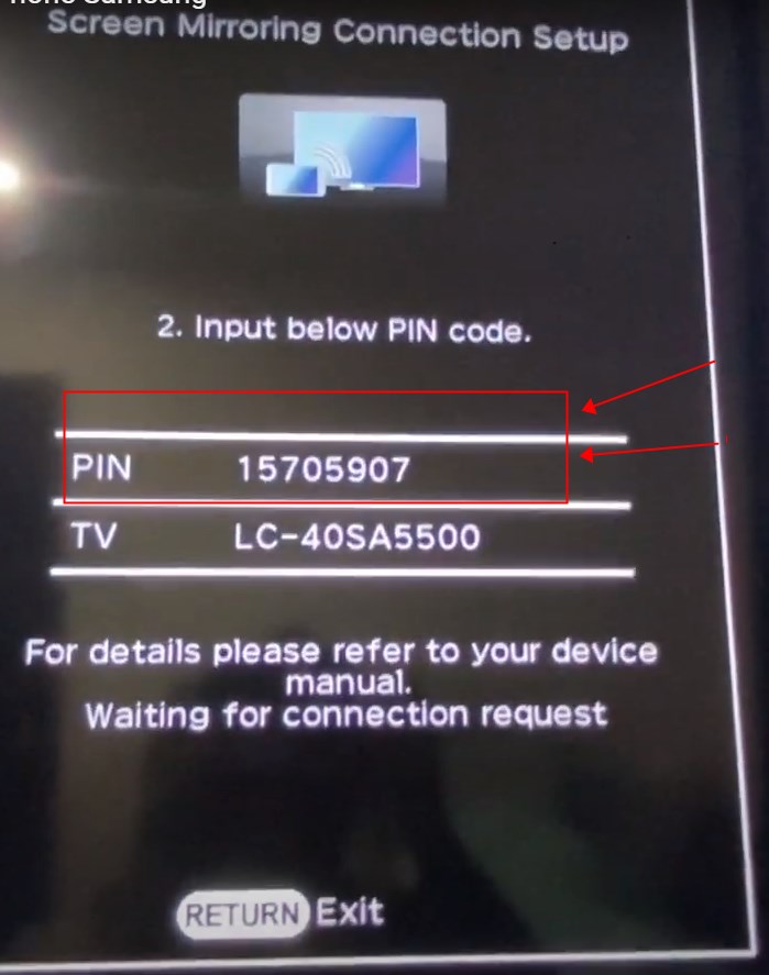 enter pin code