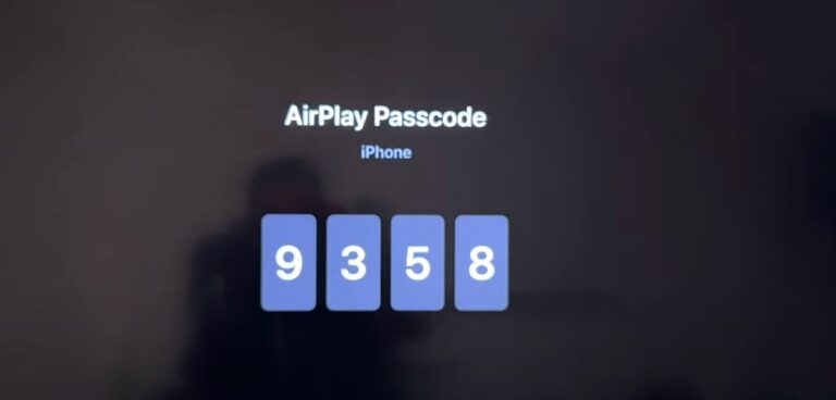 enter the passcode shown on tv