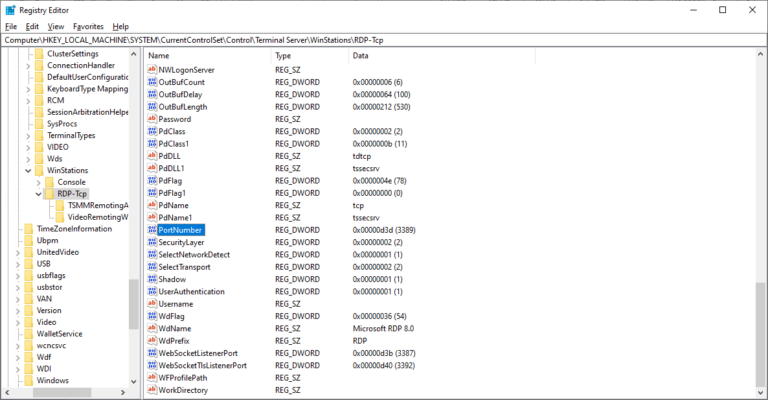 find Port number