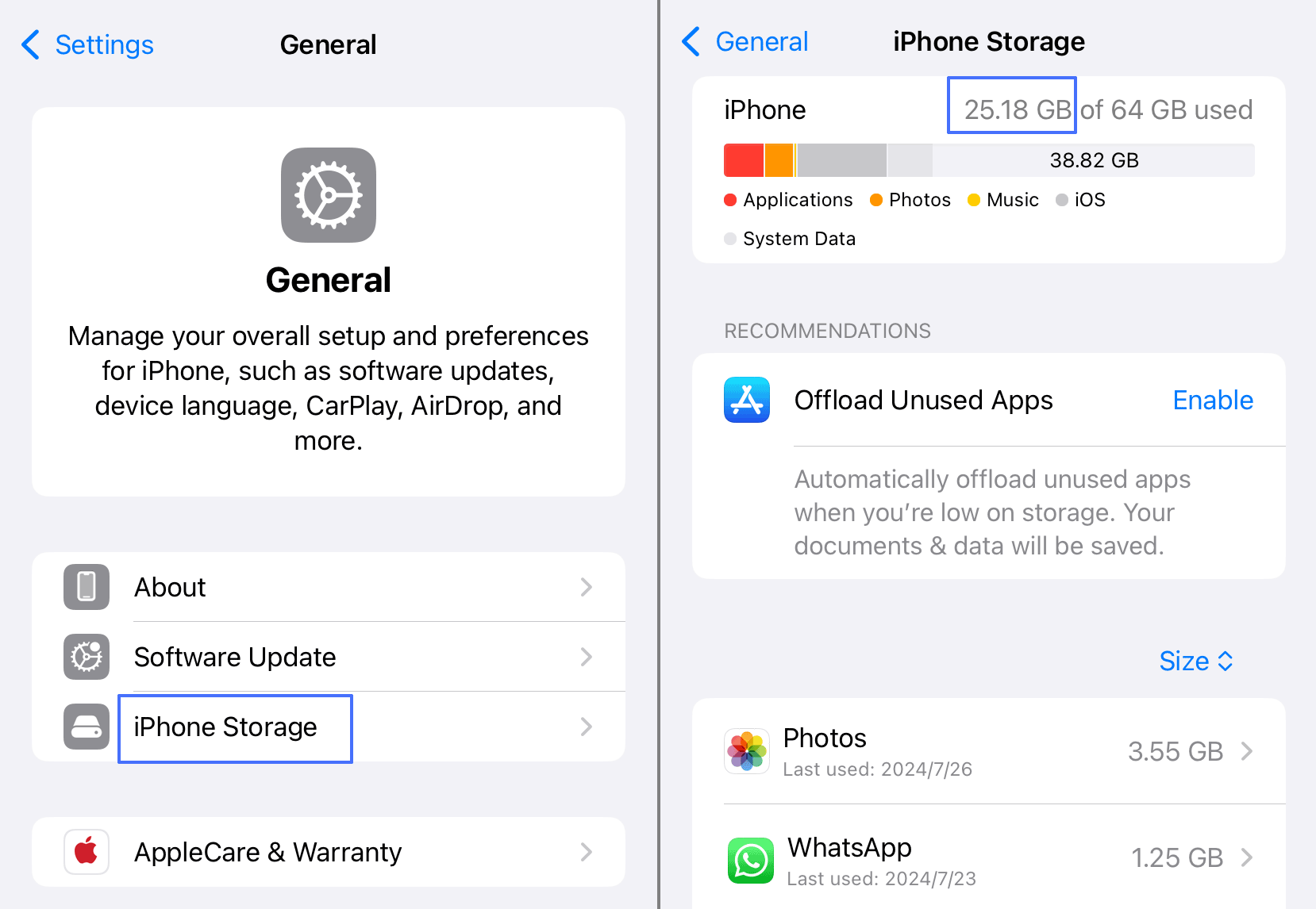 free up iPhone space