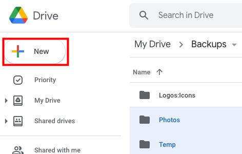 Google Drive Add New