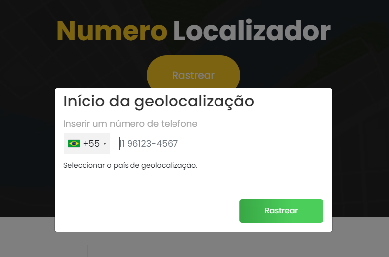 Localizar celular pelo número 