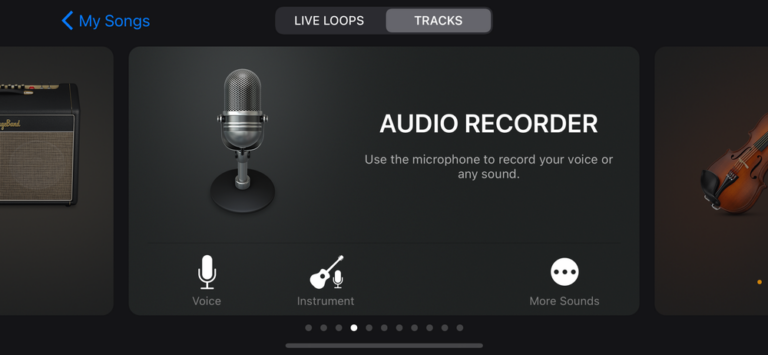 select audio recorder