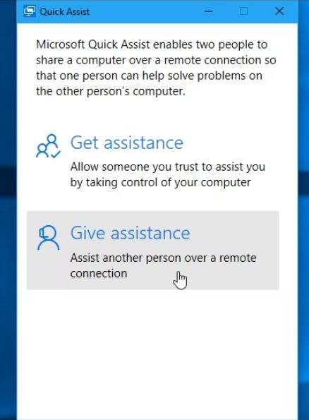solve PC problems remotely with quick assist 01