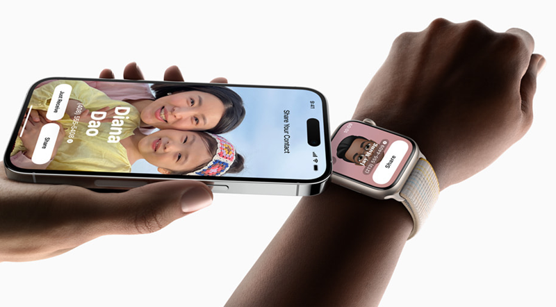 tap iPhone to Apple Watch