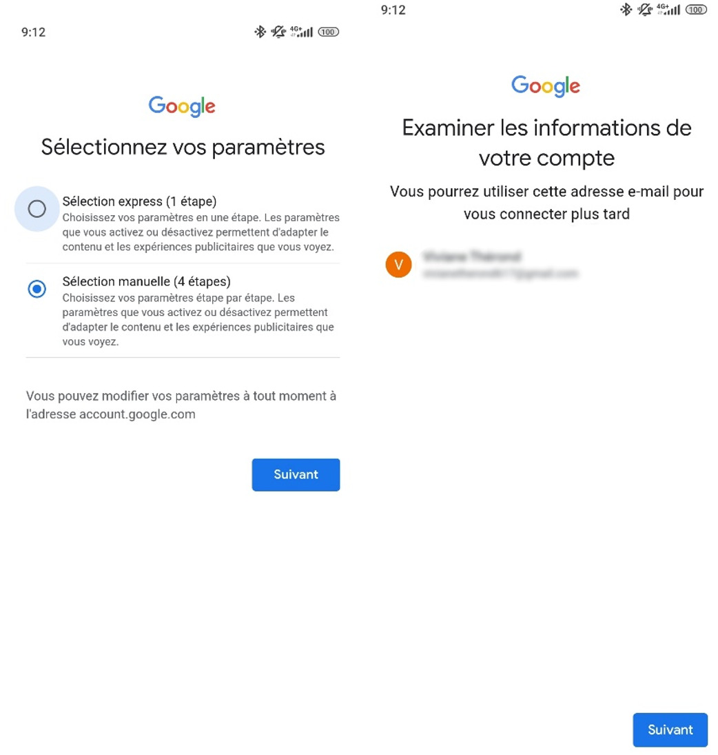 Valider la création de la nouvelle adresse Gmail