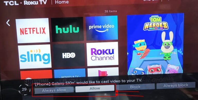 allow casting on your tv