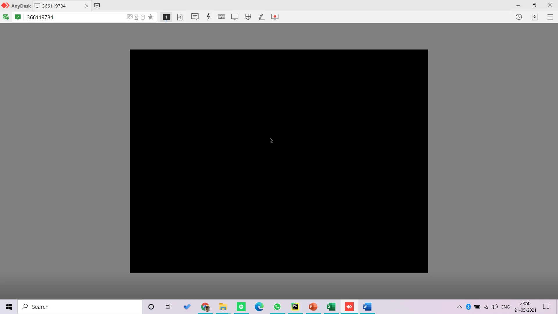 anydesk black screen on remote