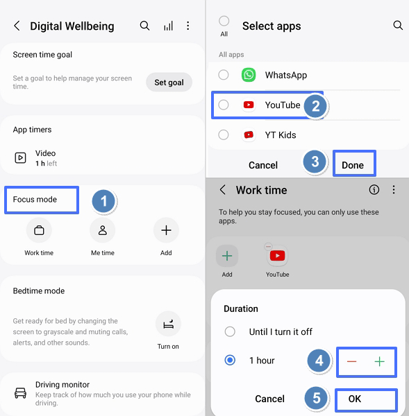 block access to YouTube during specific time