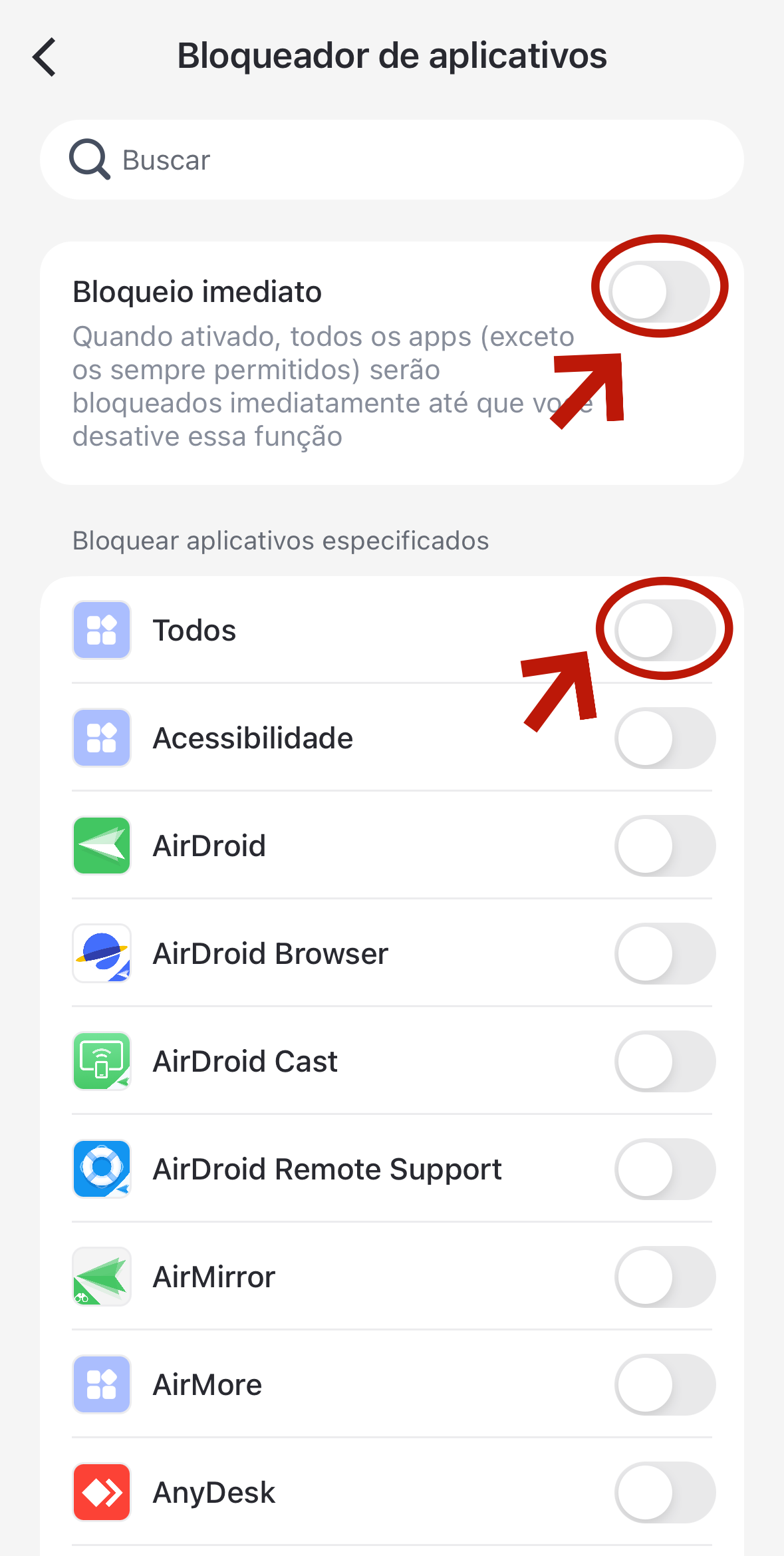 bloqueador de aplicativos