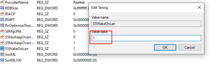 change value data to 1