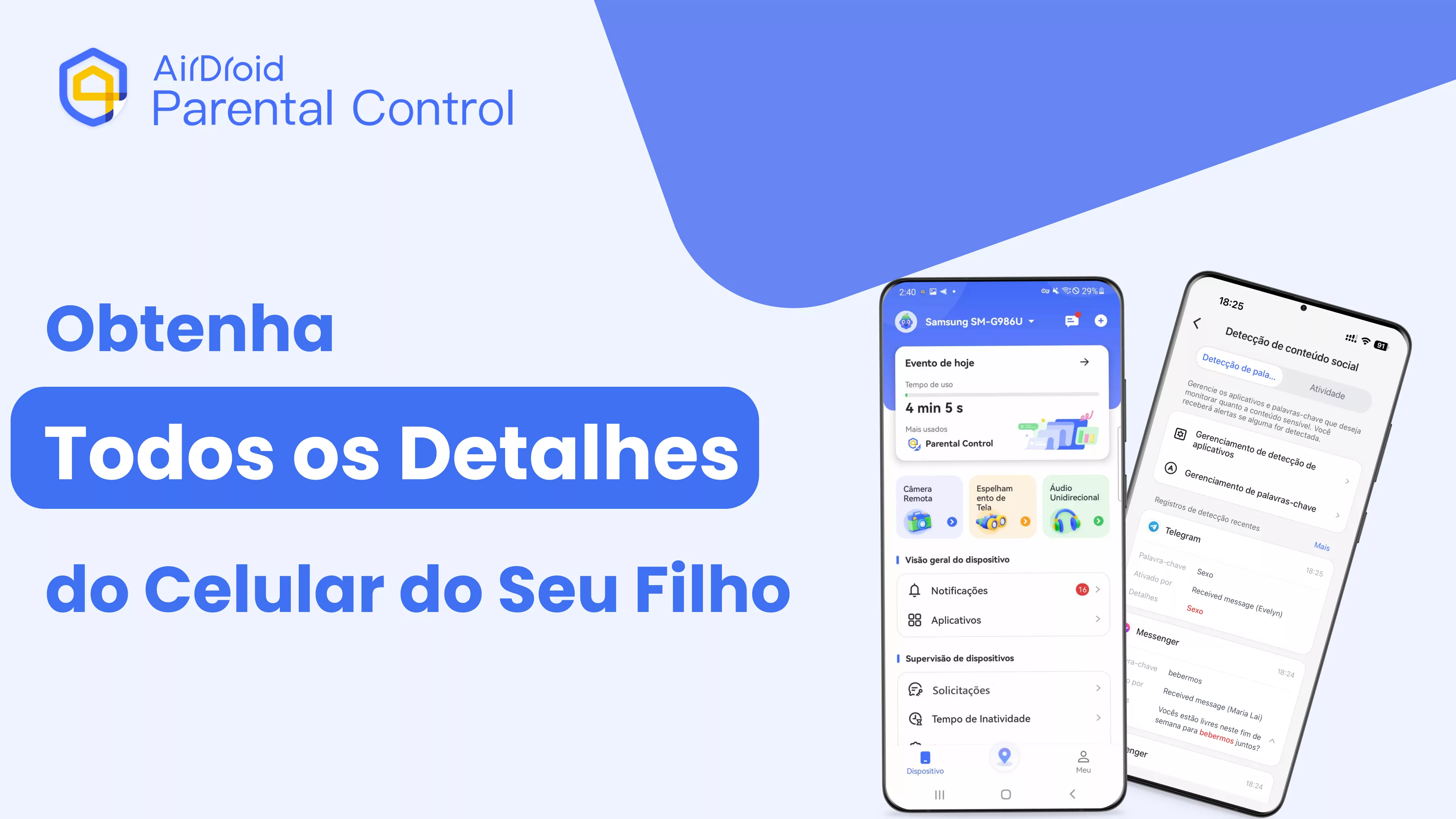 Logotipo do Controle dos Pais do AirDroid