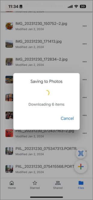 download google drive photos