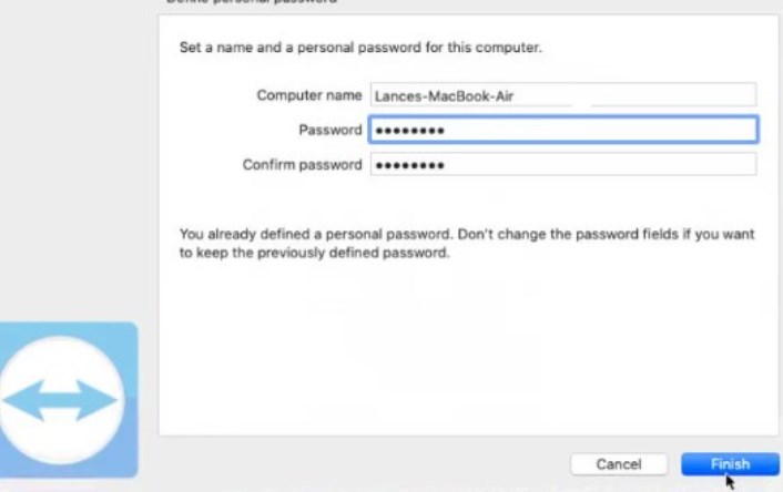 establish a strong password