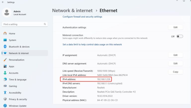 finding LAN ID on Windows