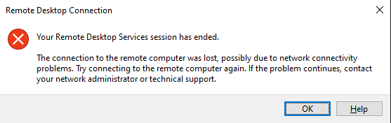 fix your remote desktop services session has ended error in windows