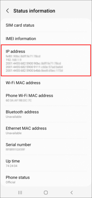 get android ip address