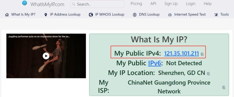 how to find remote IP address