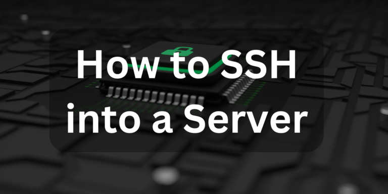 how to SSH into a server