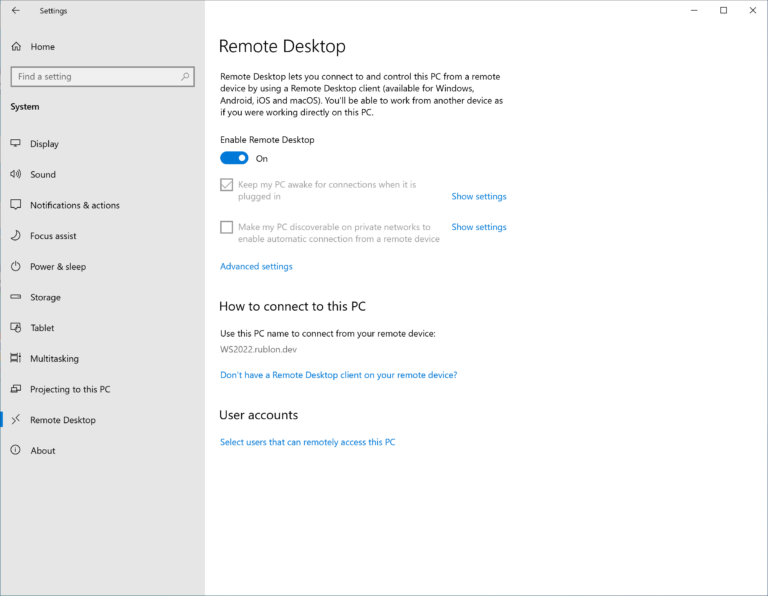 How to use Remote Desktop Connection