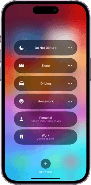 iPhone Focus Mode