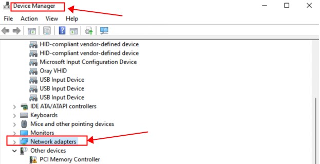 launch network adapter