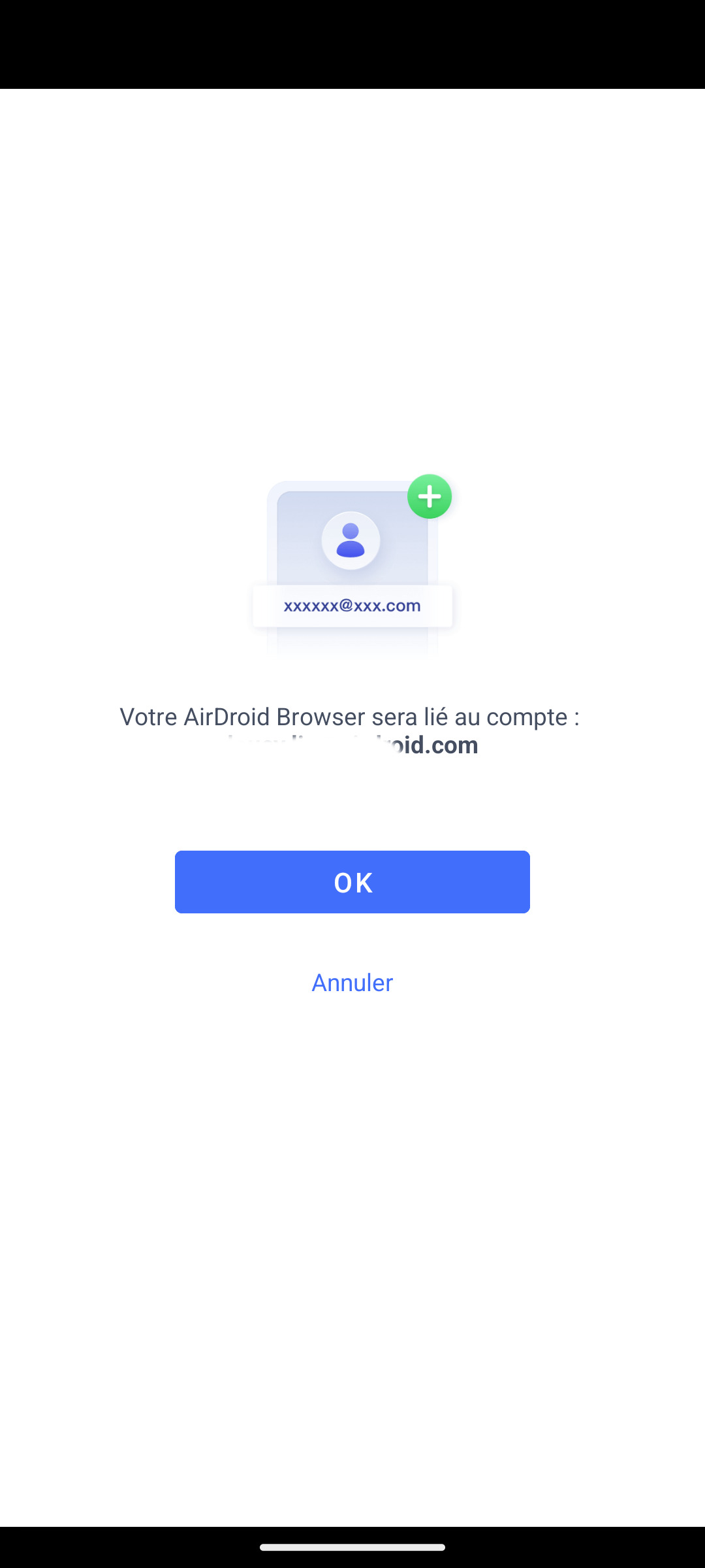 Liaison d'AirDroid Browser