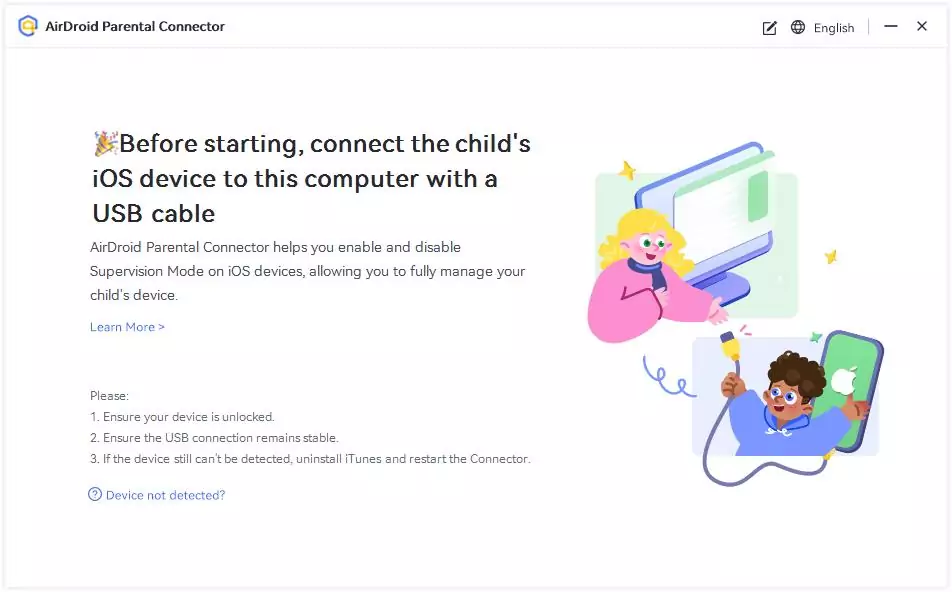 Abre AirDroid Parental Connector