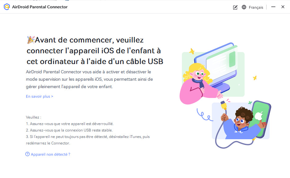 Ouvrir AirDroid Parental Connector