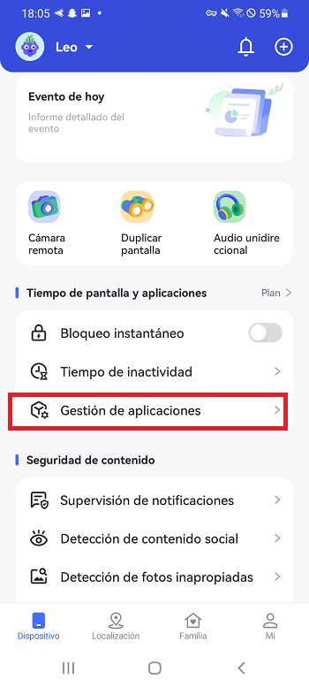 limites de app
