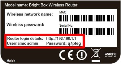 ip address and password