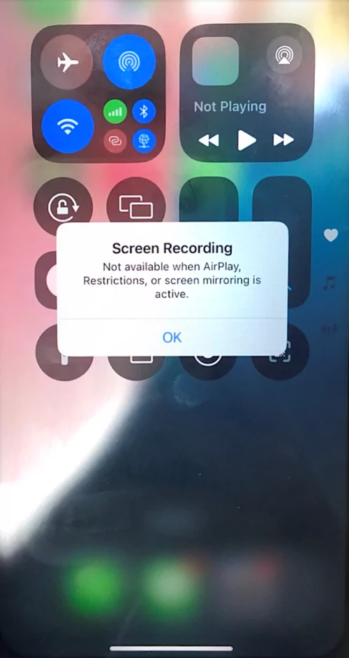 screen recording restrictions iphone