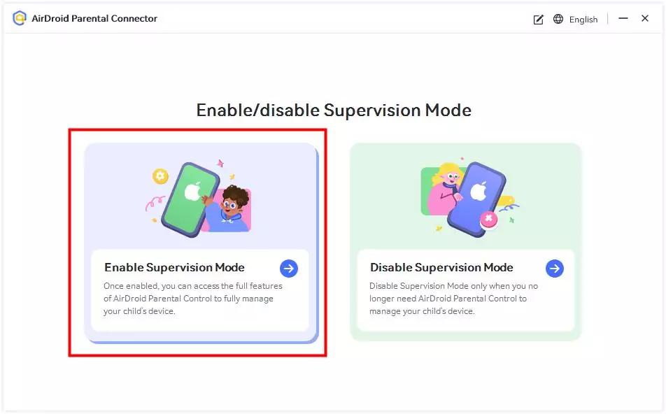 Select Enable Supervision Mode