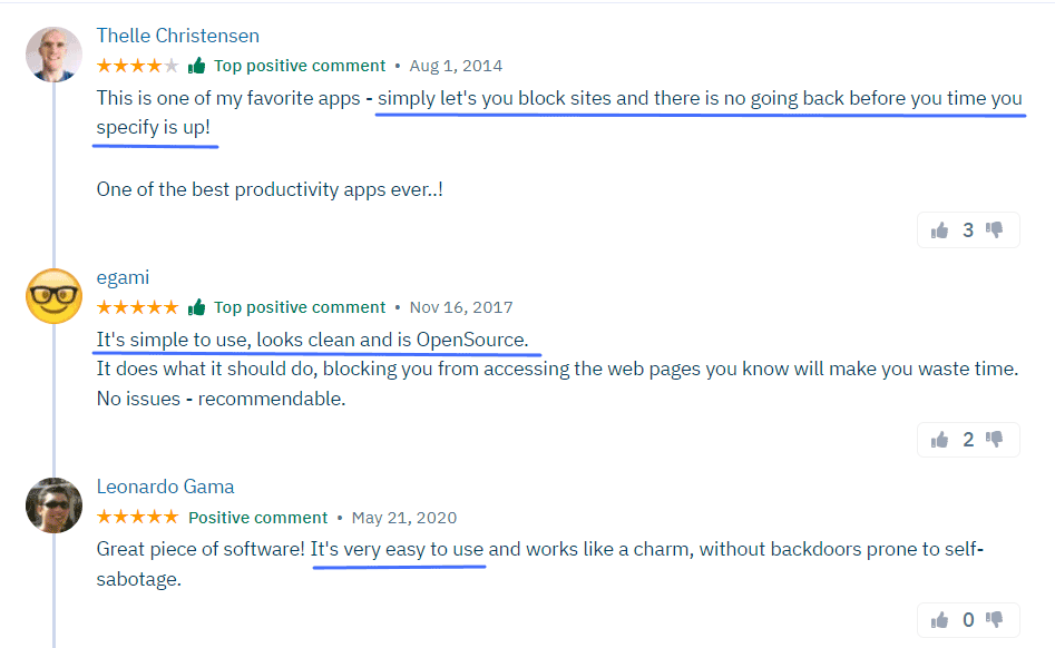 SelfControl customer reviews