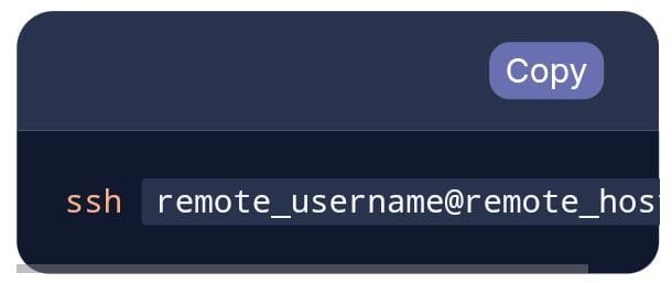 SSH remote user