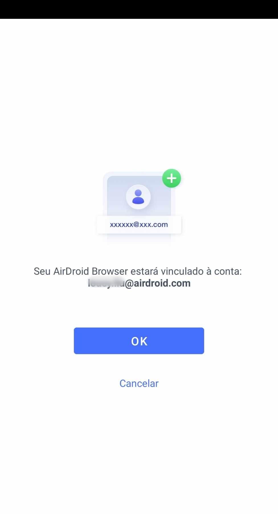 vinculação do airdroid browser