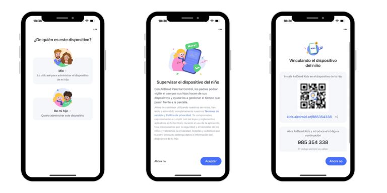 vincular la cuenta a airdroid parental control