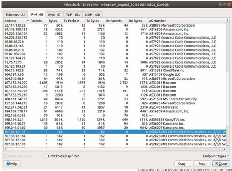 wireshark bandwidth usage monitoring tool