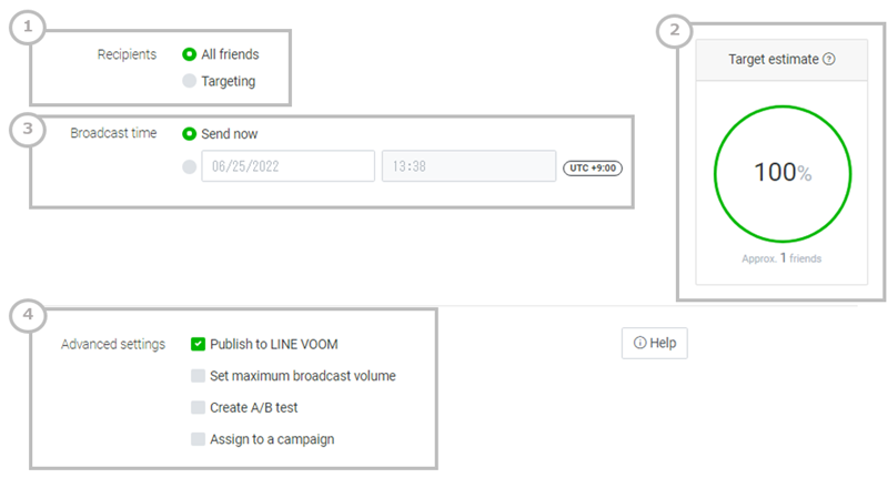 dvanced settings for demographic filter