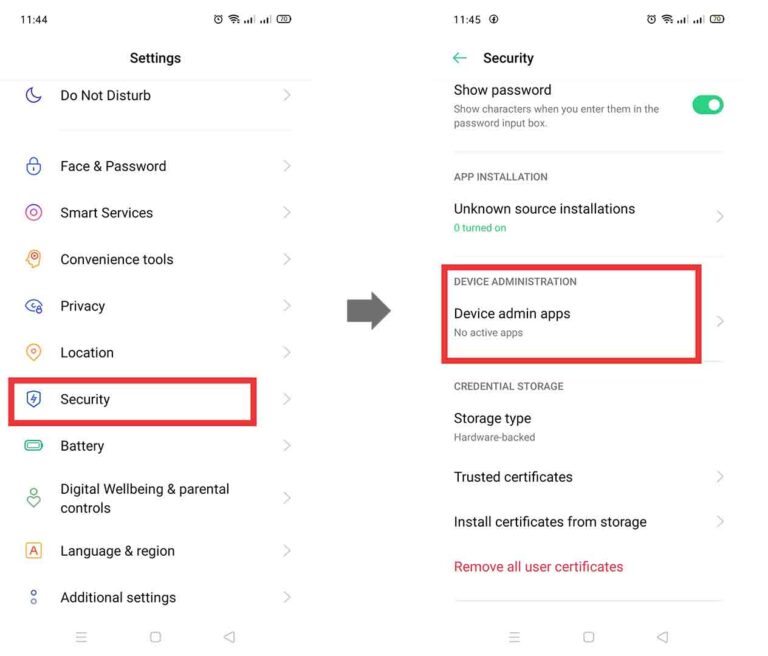 open settings on your phone and tap on device administration