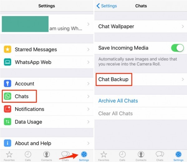 backup whatsapp chats