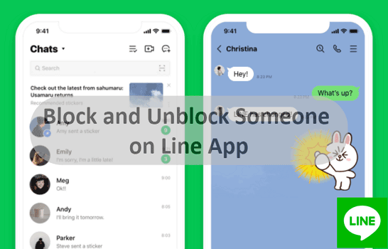 block and unblock someone on Line