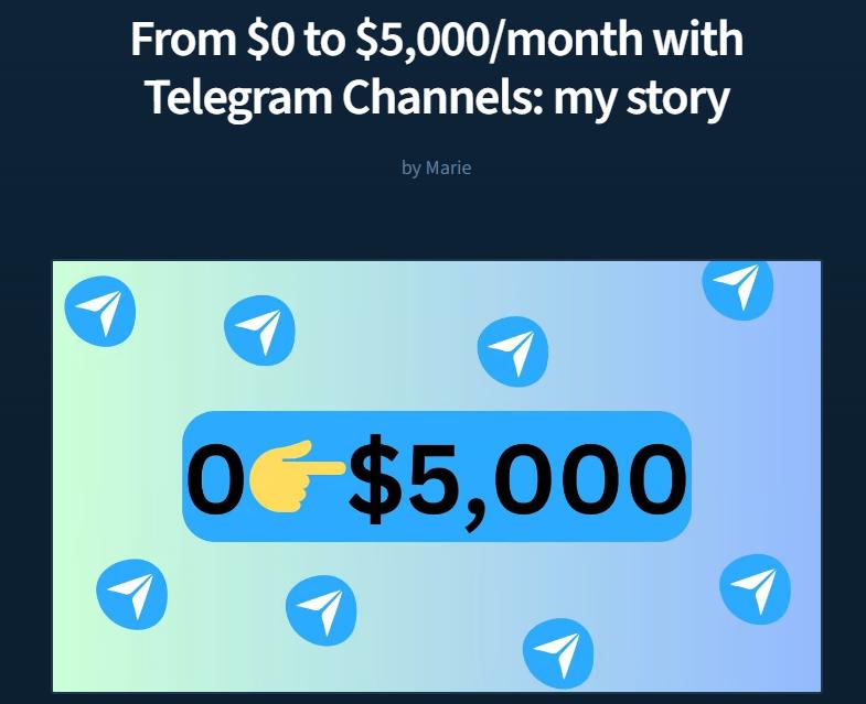 a case study of selling on Telegram